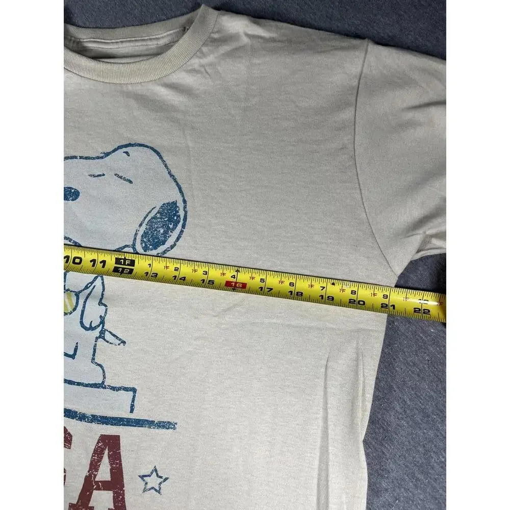 RSQ Peanuts Snoopy Charlie Brown Youth XL USA Graphic T-Shirt